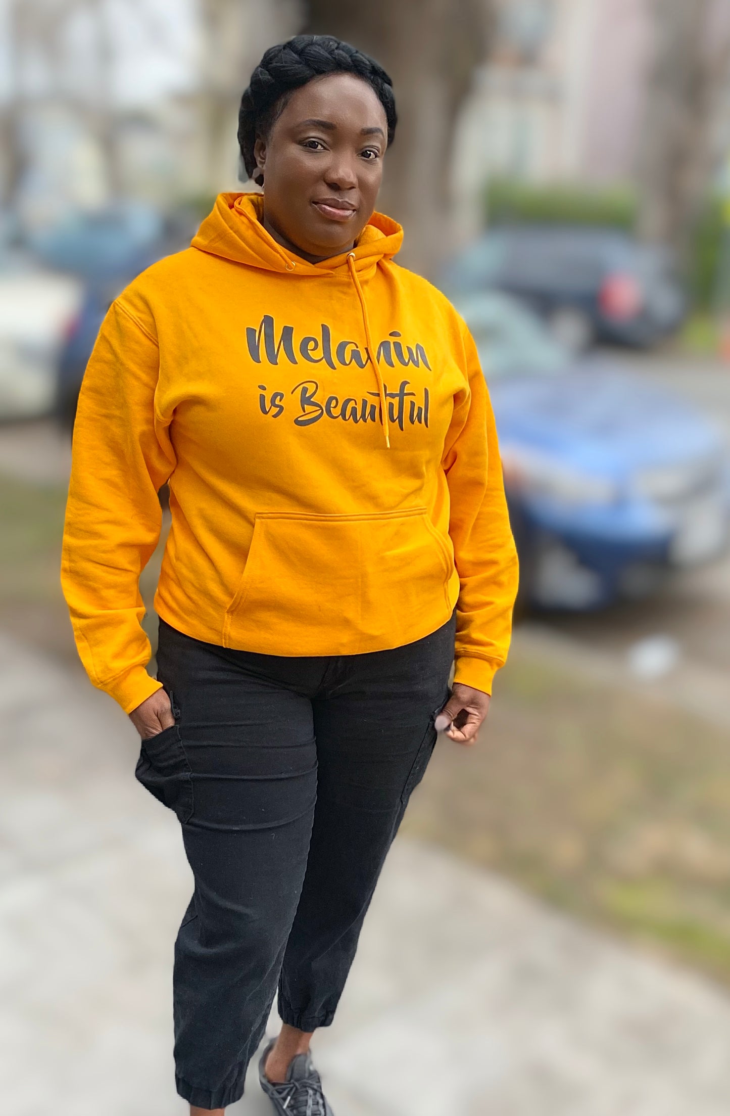 Melanin is Beautiful Unisex Hoodie (Gold)