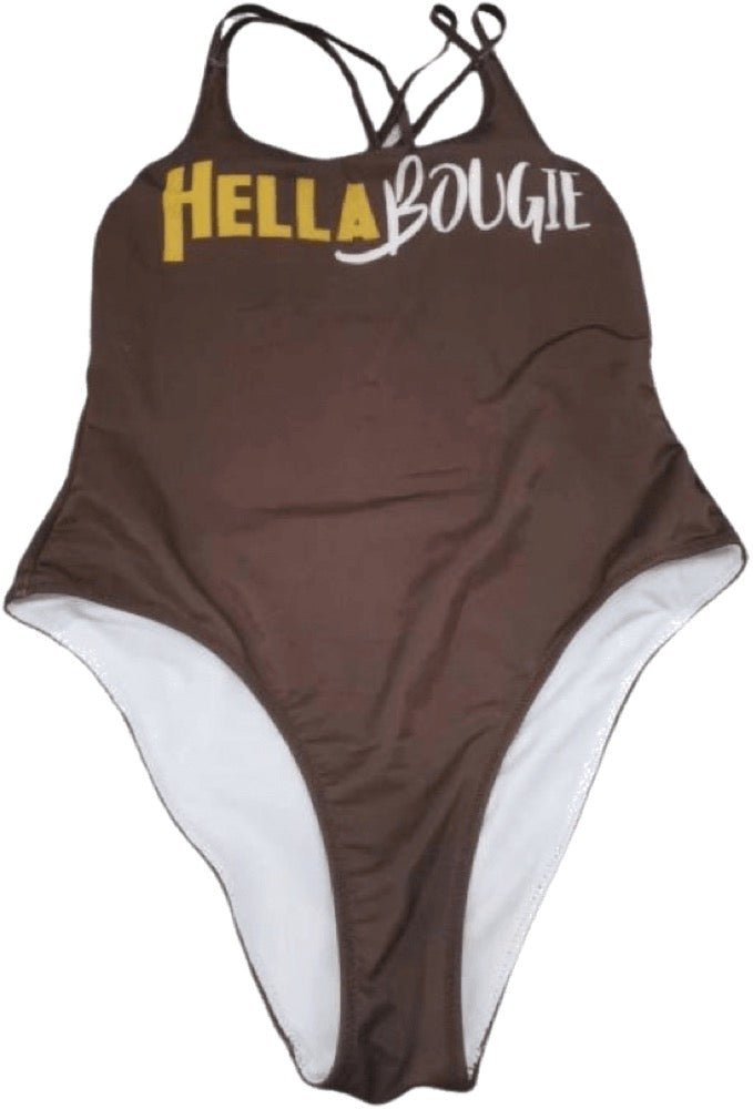 Hello Bougie Swimwear Beauty and Brains Tees